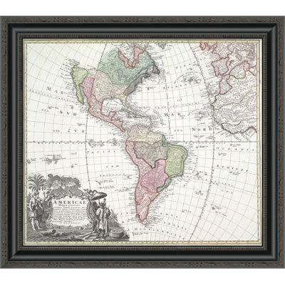 " North and South America " Graphic Art Print