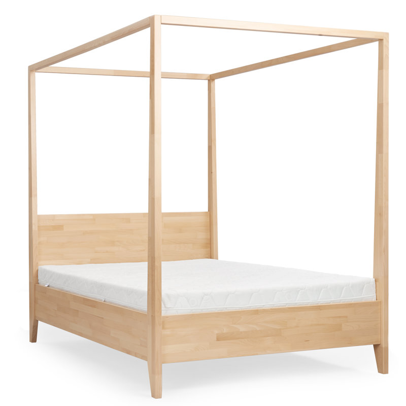 Solid Wood Bed, European Double (140 x 200 cm)