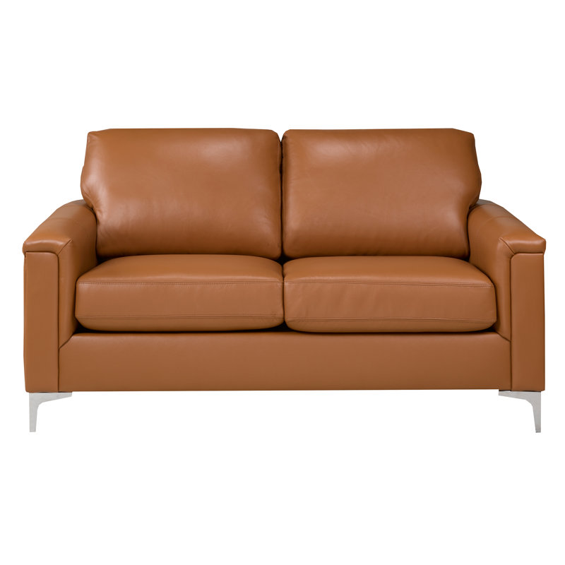 Causeuse en cuir Bayerl, Chameau