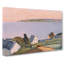 Distant View Of Awajishima by Fujishima Takeji - Wrapped Canvas-55342825