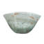 Bol en verre asymétrique 12 x 8,5 x 6 po gris fumé et brun
