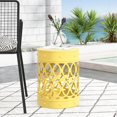 Outdoor Metal End Table -Large