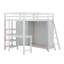 Lit mezzanine avec armoire et bureau Hammersley