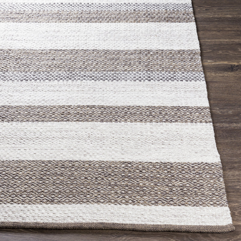 Adilet Striped Indoor / Outdoor Rug, Rectangle 8'10" x 12'