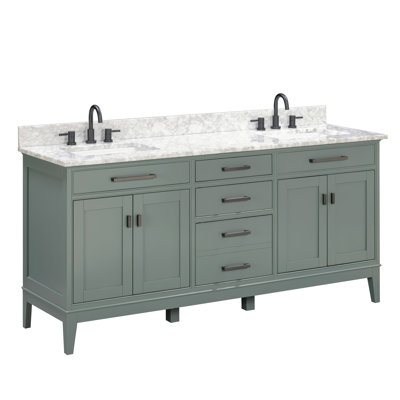 Madison 72" Double Bathroom Vanity Set