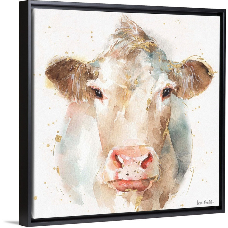 «Farm Friends II», art mural sur toile, H 32 po x l 32 po x P 2 po, Toile avec cadre noir
