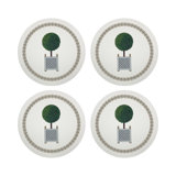 Timothy Corrigan Parterre Topiary Pebble 16" Vinyl Placemat