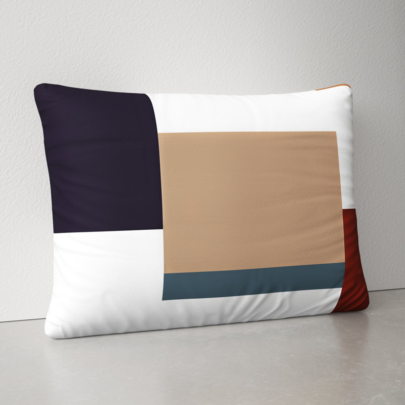 Salud 20" W Reversible Geometric Lumbar Pillow