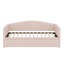 Lit de jour avec couchette escamotable allongée, canapé-lit rembourré, peu encombrant, velours-1002095356