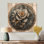 Agate pivoines, glissade sur bois - impression de pivoines sur bois de pin naturel