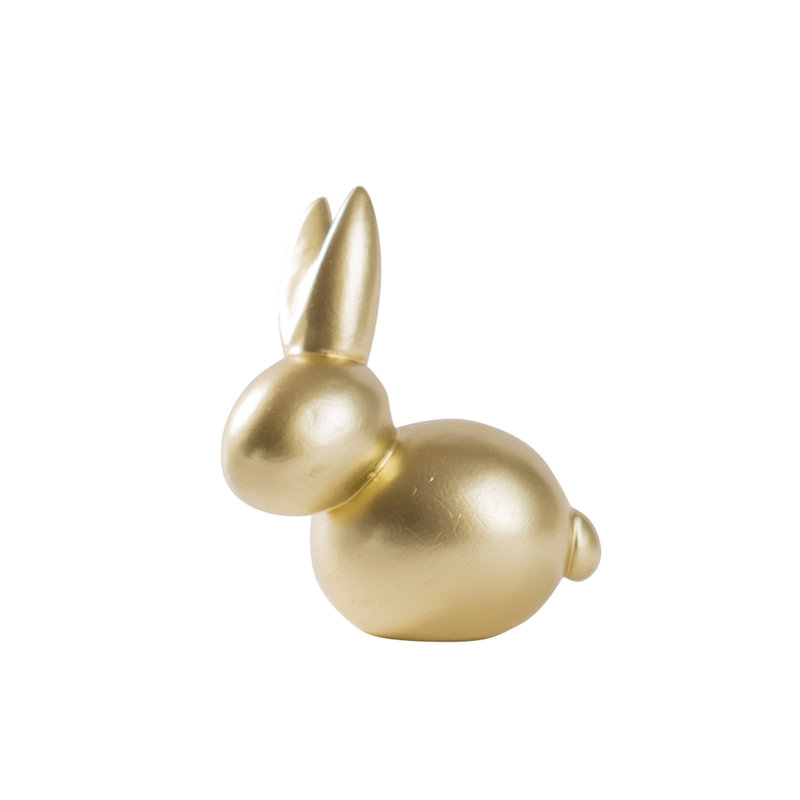 Figurine de Pâques abstraite de bordure pour la maison salon bureau décoration de table en résine