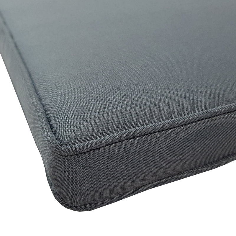 Garden Bench Cushion, 180cm x 48cm x 5cm, Anthracite