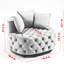 Siège en velours gris, accent pour le salon moderne avec fauteuil rembourré de mousse en velours,-646754737-646754763