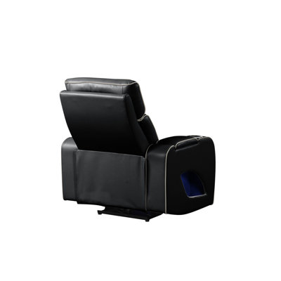 Fortuner Modern Style Upholstery Recliner Chair Made With Wood & Massage Function Included-Black      Same Asg150109103  (NJ Inventory)