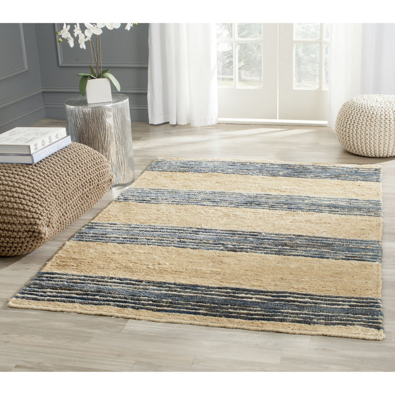 Cutter Striped Hand Woven Area Rug, Rectangle 183 x 274 cm