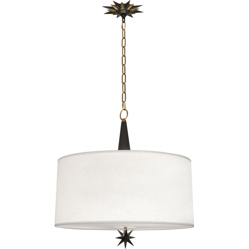 Luminaire suspendu Cosmos, Bronze patiné foncé / laiton chaud