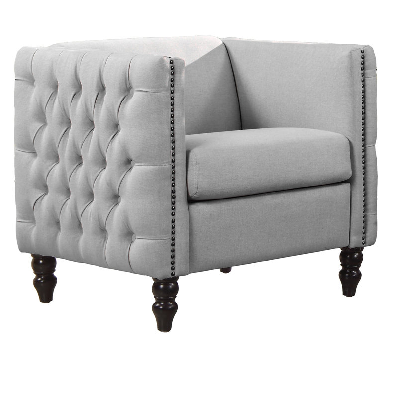 Fauteuil Juliet, Polyester gris