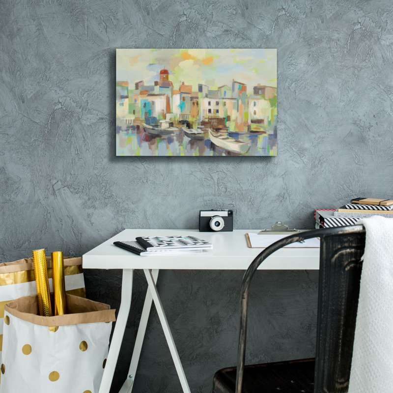  «Chartreuse Light» par Silvia Vassileva, art mural sur toile, 18 po x 12 po, H 12 po x l 18 po