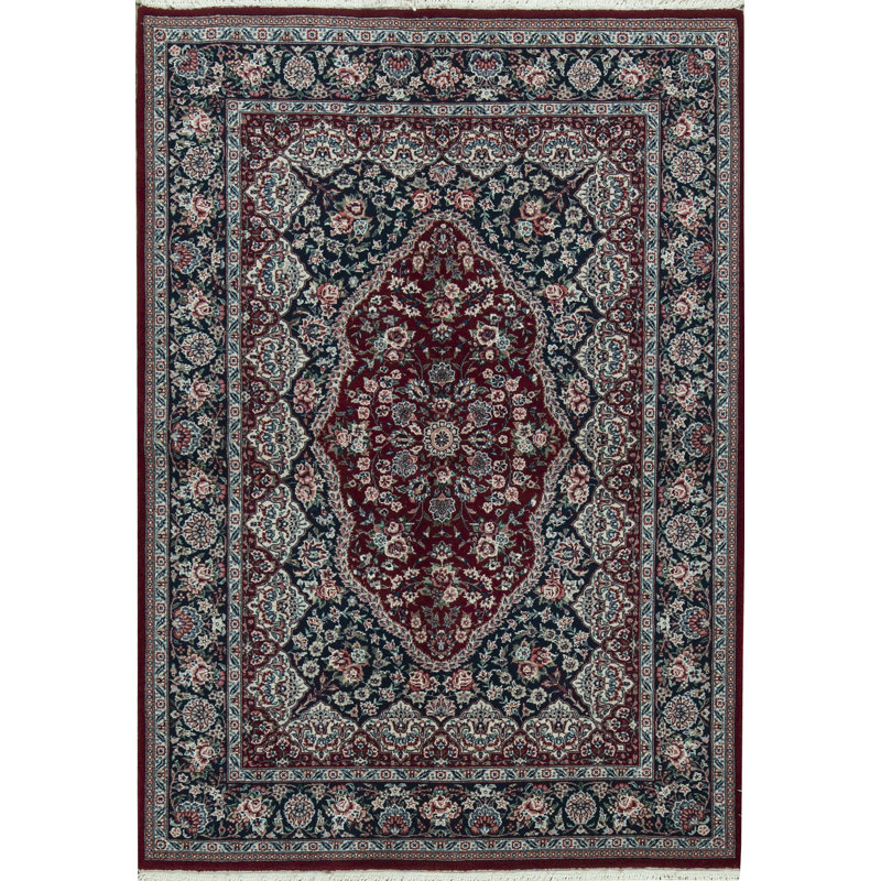 Jahan Wool Oriental Area Rug in Rust