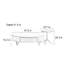 Ensemble de tables basses modernes supercristallines avec rangement