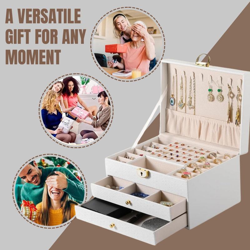 Boîte à bijoux 3 niveaux