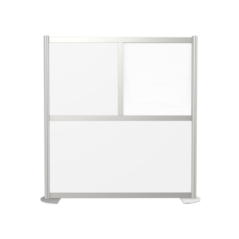 Cloison 3 panneaux Orrie, Blanc, Standard