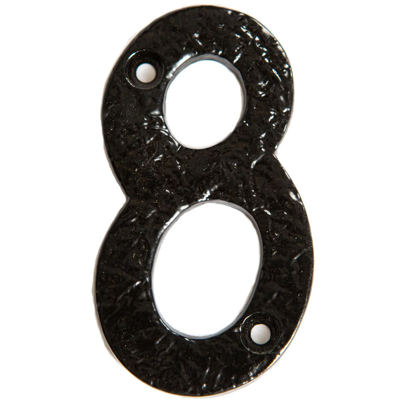 7.8cm H Iron House Number