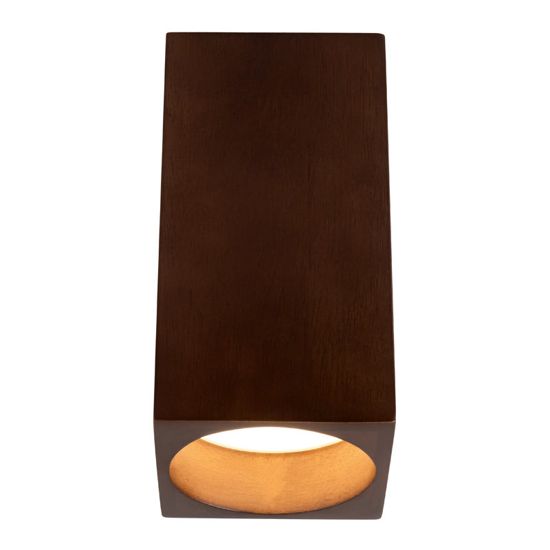 Rozek 1 - Light LED Semi Flush Mount, Walnut