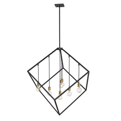 Luminaire suspendu géométrique 7 lumières unique Sivalls