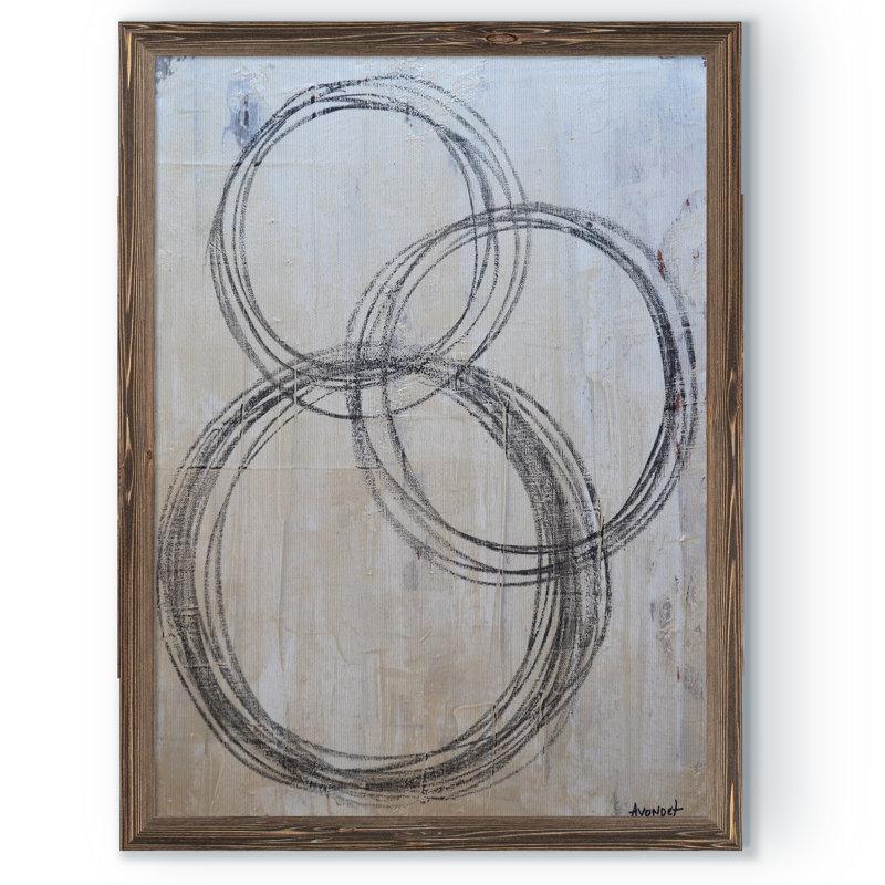 « circulaire i » par paul cezanne-image-cadre de dessin, Cadre de toiles encadrées moka, H 22 po x l 30 po x P 1 po