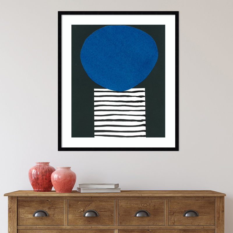 Honoring Matisse Warm by Renee W. Stramel, 25" H x 21" W x 1" D, Black