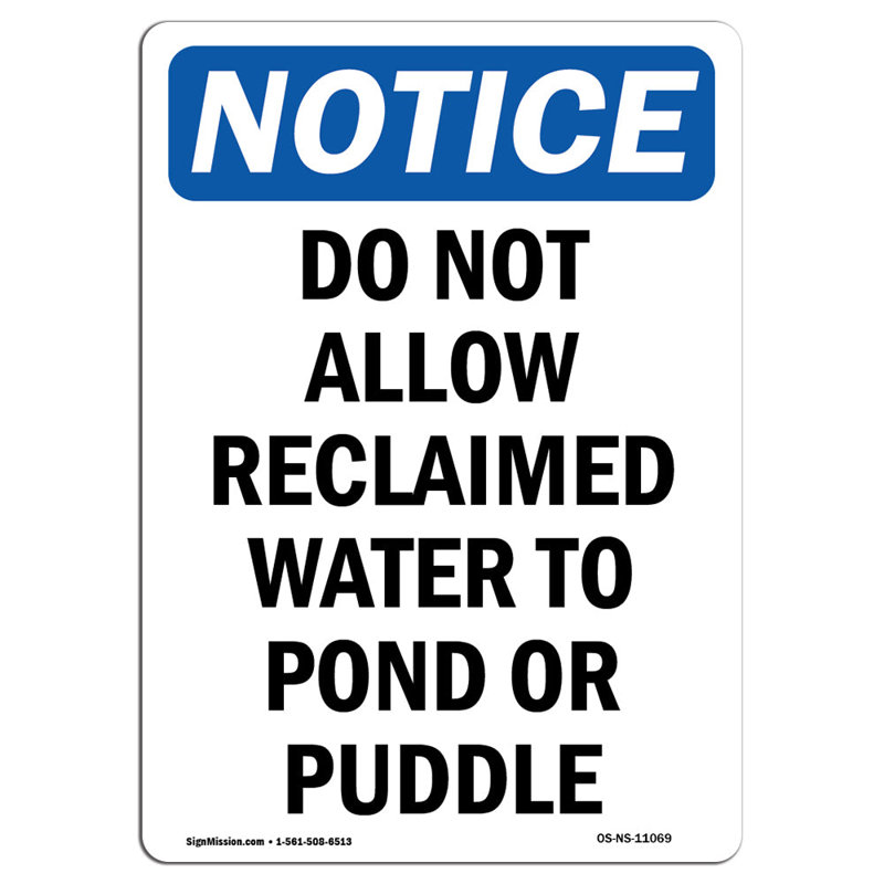 Ne pas laisser l'eau récupérée se poser