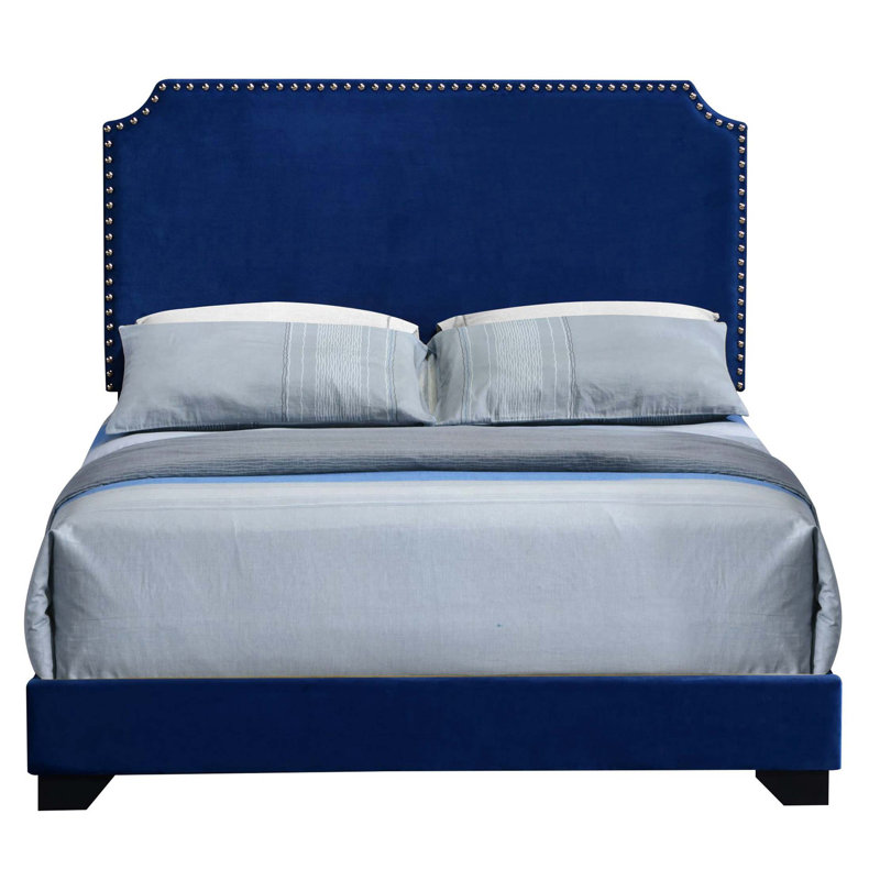 Panel Bed with Scooped Headboard
