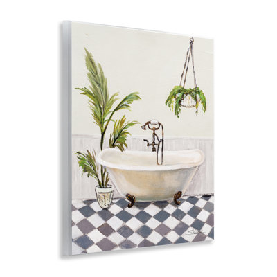  Crisp Cottage Bathroom Wall Plaque Art by Silvia Vassileva