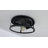 Industrial Matte Black Metal 2-light Flush Mount Ceiling Light