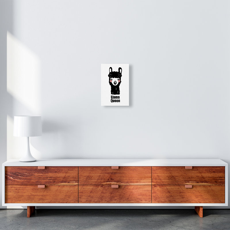 Llama by Miniofmine - Print, Wrapped Canvas, 29.7cm H x 21cm W x 4cm D