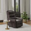 Fauteuil relevable en similicuir brun foncé Bentley-2046171268