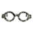 Stone Eyeglasses Shaped Decorative Object With Sculptural Design-1651761092