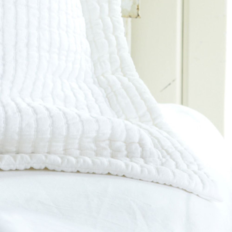 Hudson Stripe Cotton Blend No Sham Set, King, Indigo