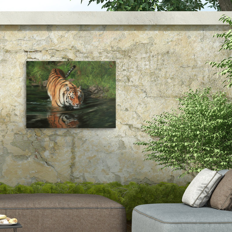 Toile d'extérieur David «Stribble Tiger», H 24 po x l 32 po