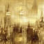 «NYC - Reflections in Gold II», impression sur toile-72035245-72035240-20936590