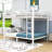 Full XL over Full XL Metal Bunk Bed with Under-Bed Storage