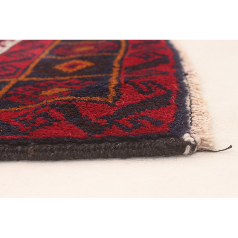 Tapis rouge foncé Magin 4 pi 5 po x 9 pi 3 po