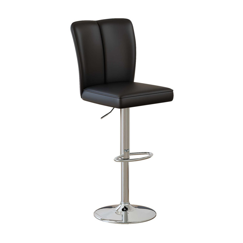 Ensemble de tabourets de bar modernes à hauteur réglable et pivotant à 360 °, Black