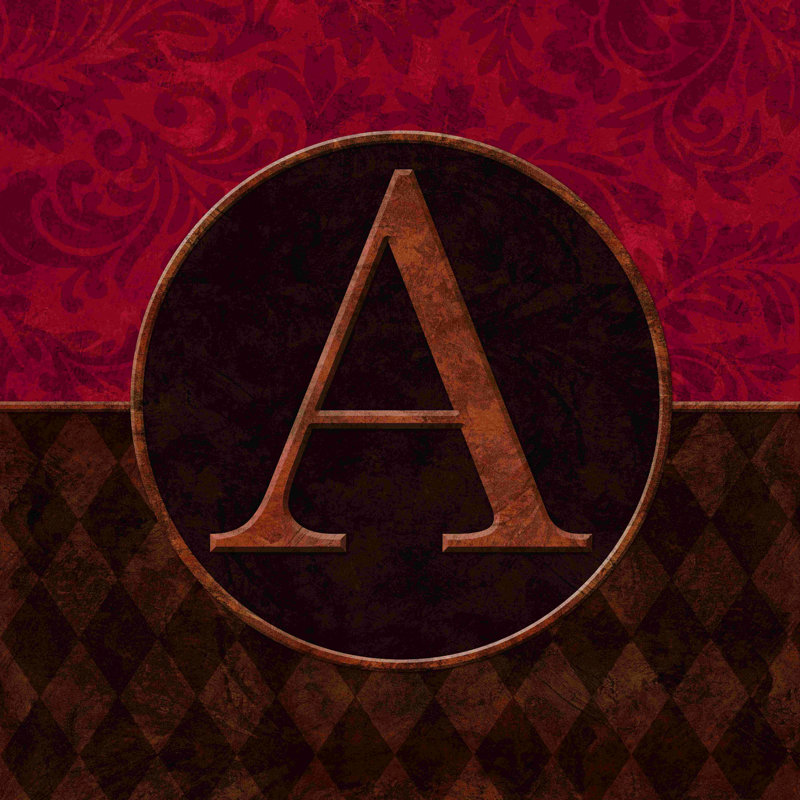 Un monogramme, H 30 po x l 30 po