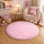 Tapis rose épais et antidérapant de conception rose ultra doux, parfait pour les salons, les chambres de bébé, les chambres à coucher et les bureaux à domicile