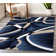 Catalan Abstract Navy Area Rug