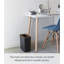 Poubelle rectangulaire pour la salle de bain Rin Yamazaki Home, acier et bois, 2,5 gallons-41156460
