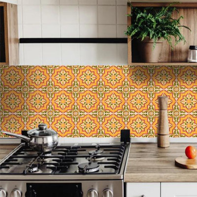 4'' W x 4'' L Vinyl Peel and Stick Mosaic Tile