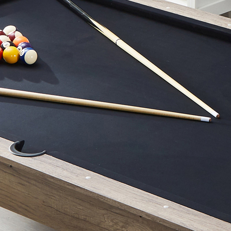 Table de billard trois-en-un multi-fonctionnelle, H 31,89 po x l 96,06 po x P 57,87 po, Noir